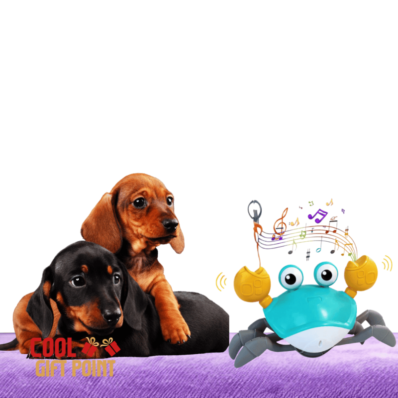 Dancing Crab Run Away Toy Crawling Interactive Escape Crabs Toys for Dachshund